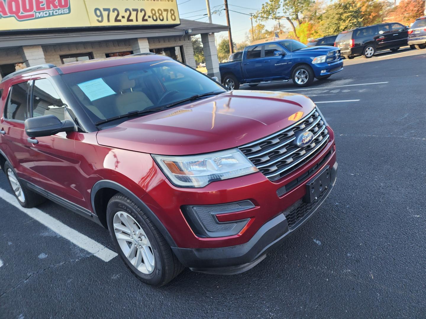 2016 Ford Explorer Base FWD (1FM5K7BH9GG) with an 2.3L L4 DOHC 16V engine, 6-Speed Automatic transmission, located at 945 E. Jefferson Blvd, Dallas, TX, 75203, (214) 943-7777, 32.752514, -96.811630 - Photo#2