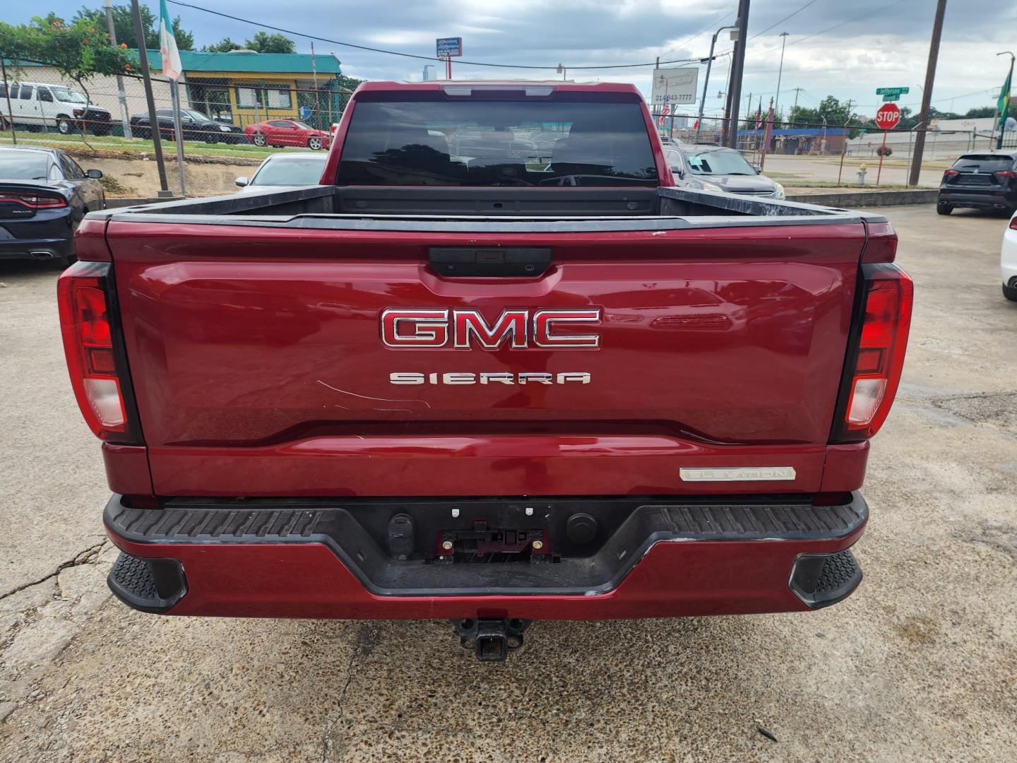 2019 Red GMC Sierra 1500 Elevation Double Cab 4WD (1GTR9CEK4KZ) with an 2.7L L4 DOHC 16V TURBO engine, 6A transmission, located at 945 E. Jefferson Blvd, Dallas, TX, 75203, (214) 943-7777, 32.752514, -96.811630 - Photo#3