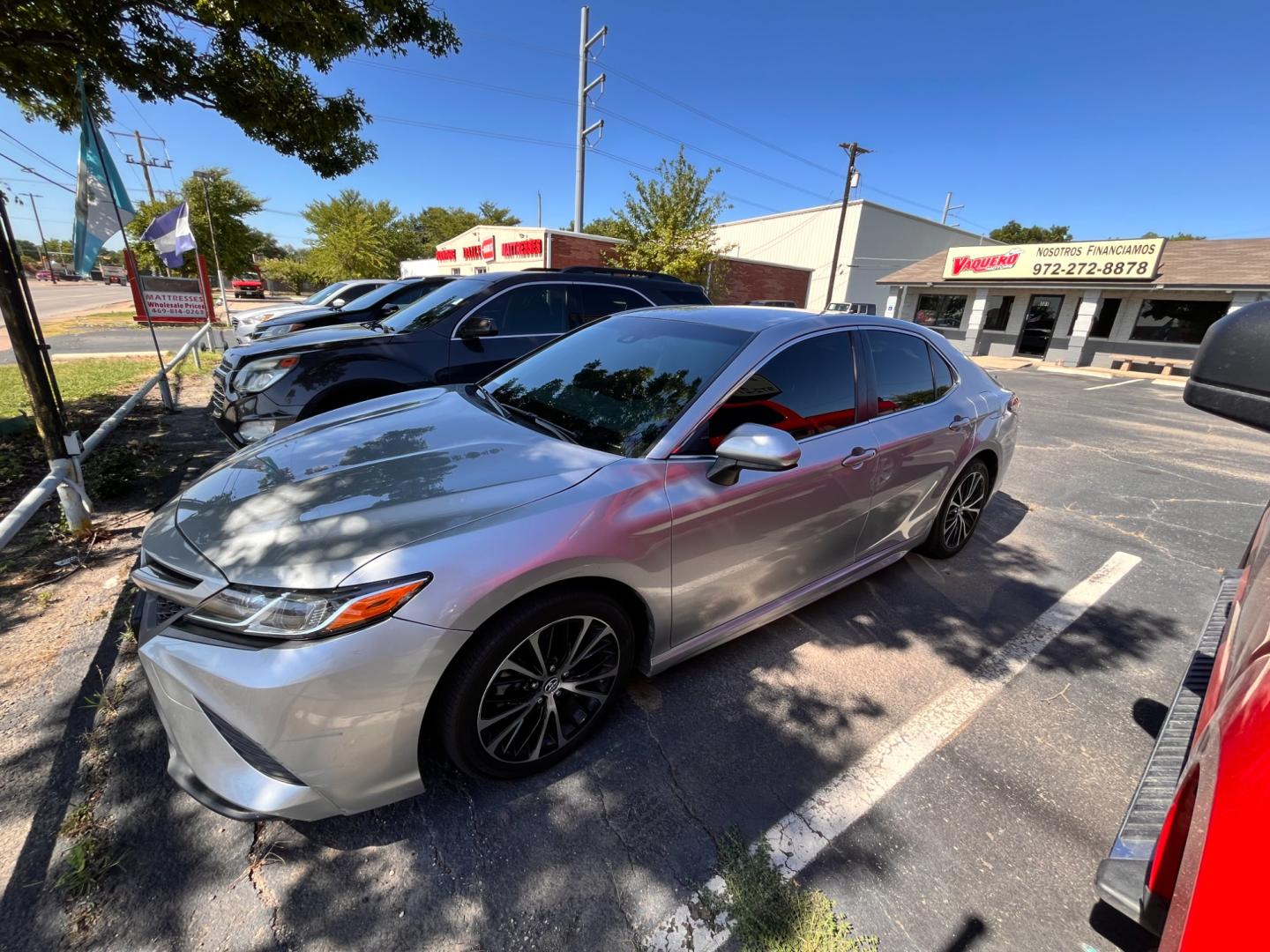 2018 Silver Toyota Camry XSE (JTNB11HK4J3) with an 2.5L L4 DOHC 16V engine, 8A transmission, located at 945 E. Jefferson Blvd, Dallas, TX, 75203, (214) 943-7777, 32.752514, -96.811630 - Photo#0