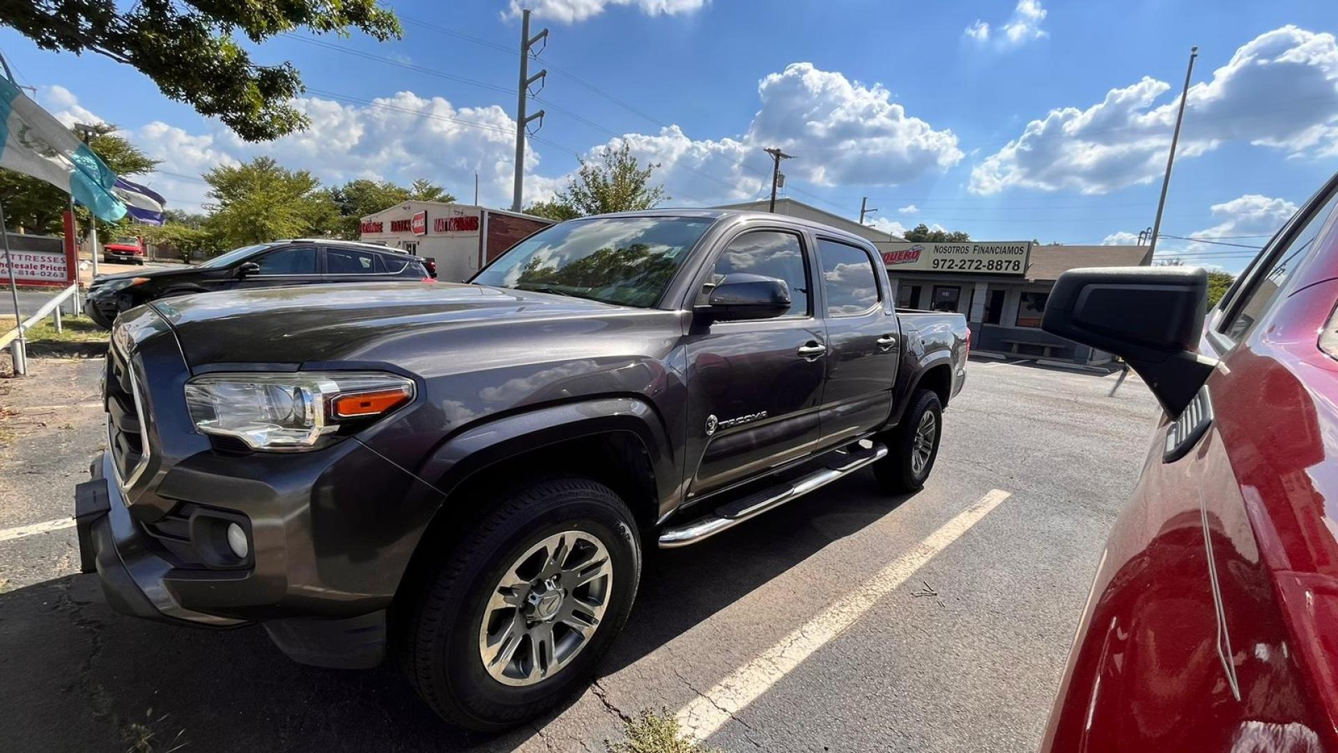 2016 Gray Toyota Tacoma SR5 Double Cab Long Bed V6 5AT 2WD (5TFAZ5CN9GX) with an 3.6L V6 DOHC 24V engine, 5A transmission, located at 945 E. Jefferson Blvd, Dallas, TX, 75203, (214) 943-7777, 32.752514, -96.811630 - Photo#0