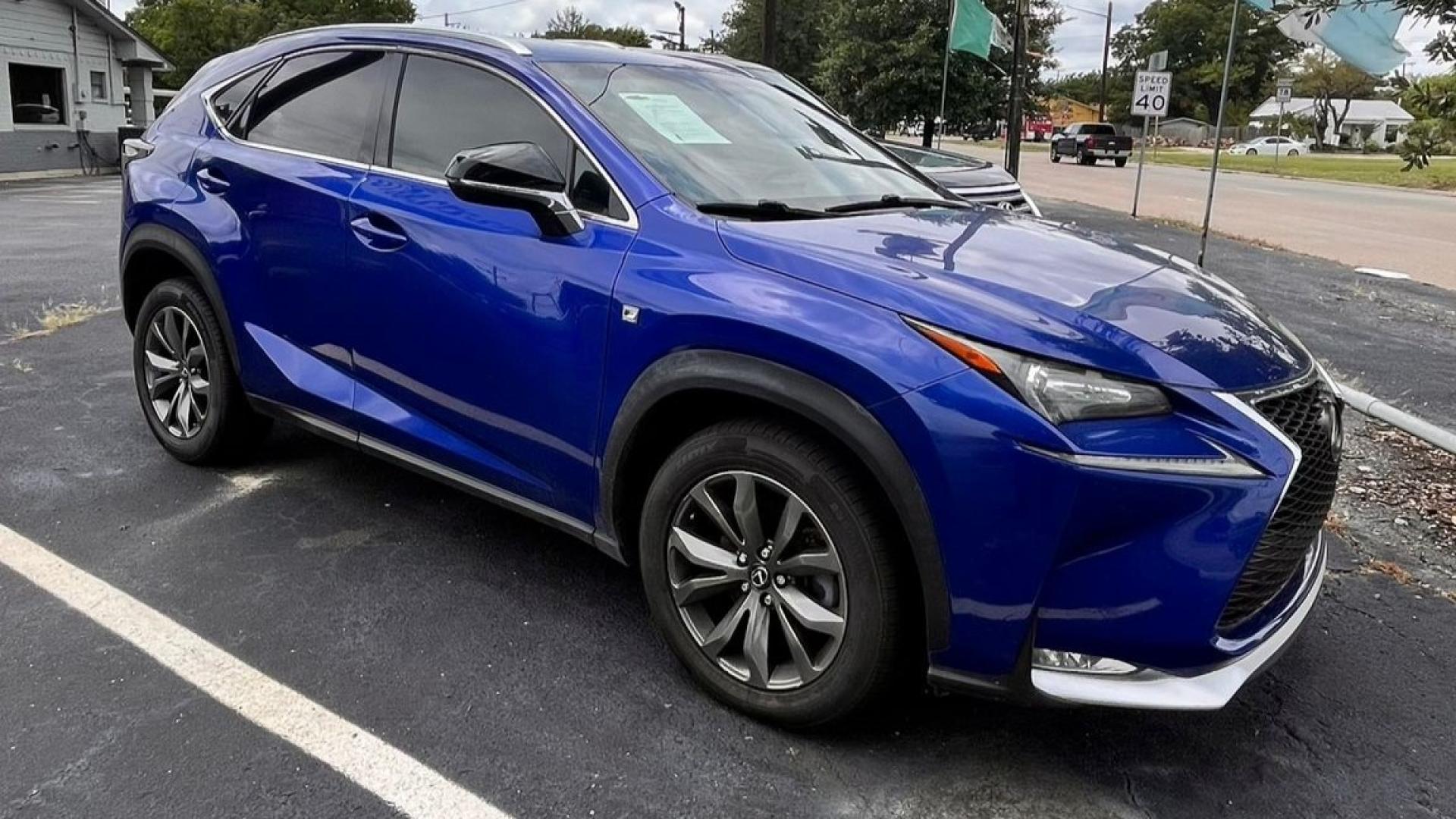 2015 Blue Lexus NX 200t FWD (JTJYARBZ5F2) with an 2.0L L4 DOHC 16V engine, 6-Speed Automatic transmission, located at 945 E. Jefferson Blvd, Dallas, TX, 75203, (214) 943-7777, 32.752514, -96.811630 - Photo#2