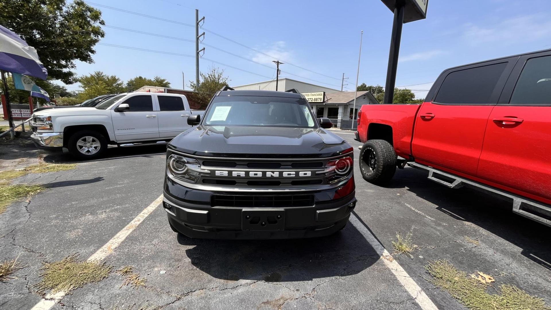 2021 Black Ford Bronco Sport Big Bend (3FMCR9B61MR) with an 1.5L L3 engine, 8A transmission, located at 945 E. Jefferson Blvd, Dallas, TX, 75203, (214) 943-7777, 32.752514, -96.811630 - Photo#1