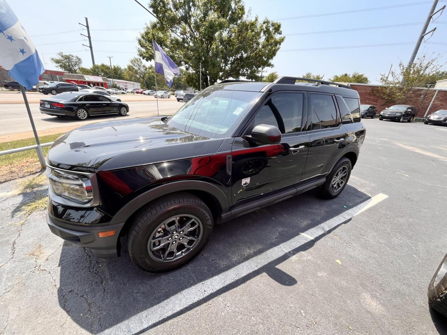 2021 Black Ford Bronco Sport Big Bend (3FMCR9B61MR) with an 1.5L L3 engine, 8A transmission, located at 945 E. Jefferson Blvd, Dallas, TX, 75203, (214) 943-7777, 32.752514, -96.811630 - Photo#0