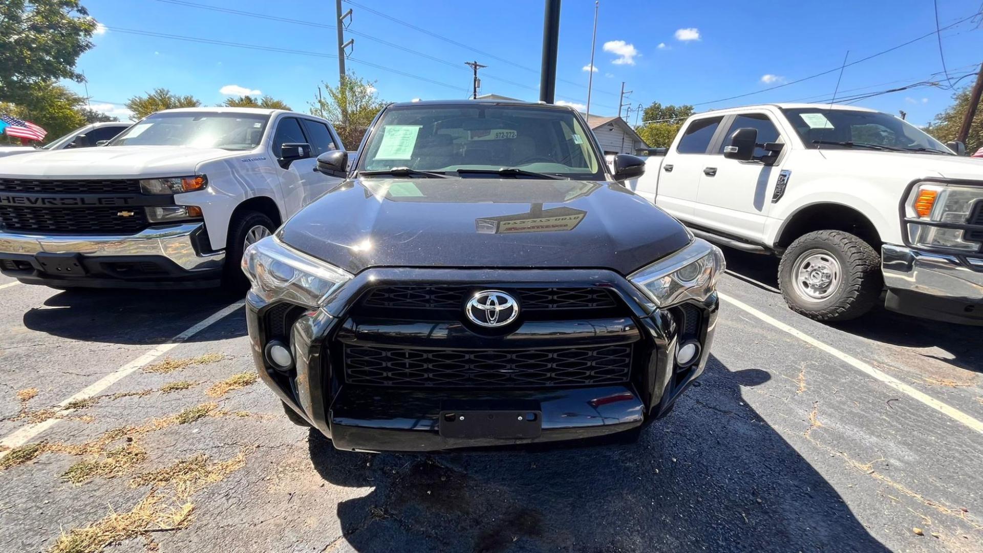 2015 Black Toyota 4Runner SR5 2WD (JTEZU5JR0F5) with an 4.0L V6 DOHC 24V engine, 5-Speed Automatic transmission, located at 945 E. Jefferson Blvd, Dallas, TX, 75203, (214) 943-7777, 32.752514, -96.811630 - Photo#1