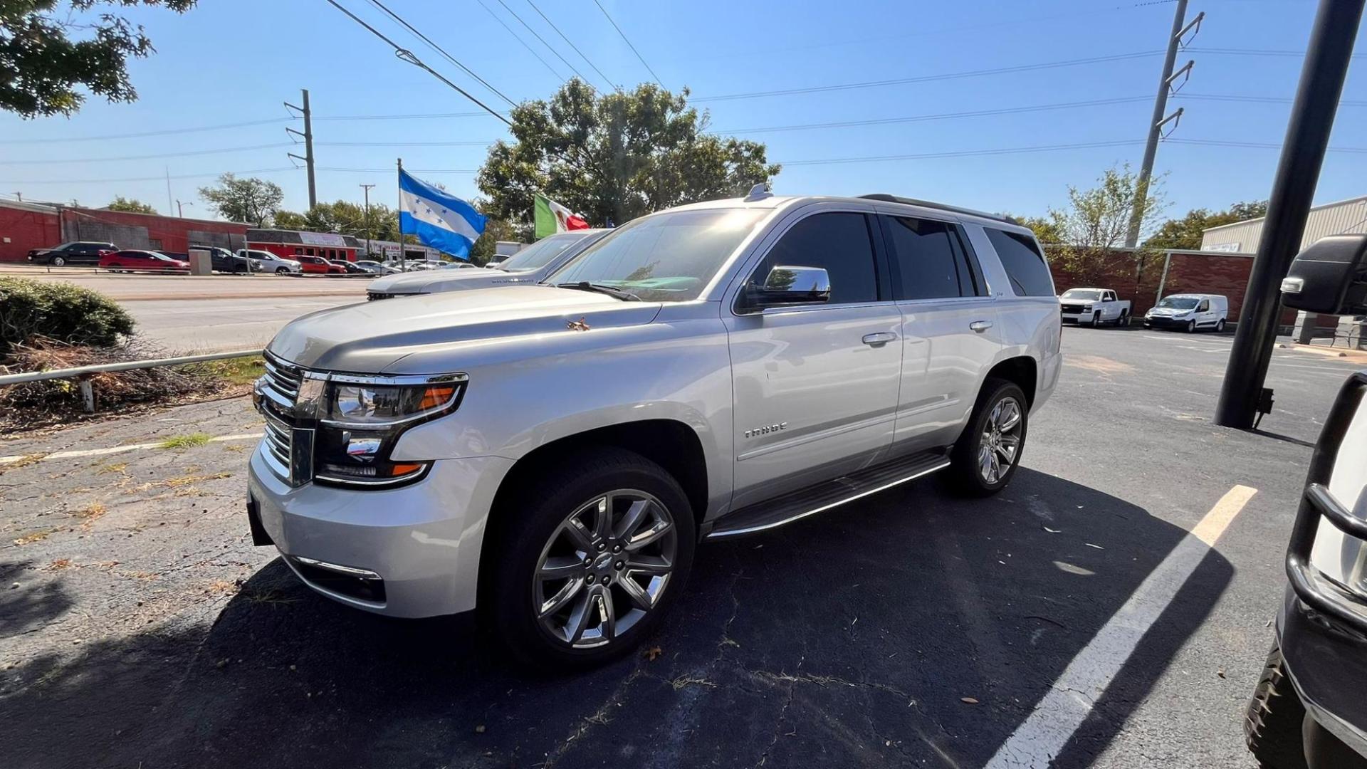 2016 Silver Chevrolet Tahoe LTZ 2WD (1GNSCCKC0GR) with an 5.3L V8 OHV 16V engine, 6A transmission, located at 945 E. Jefferson Blvd, Dallas, TX, 75203, (214) 943-7777, 32.752514, -96.811630 - Photo#0