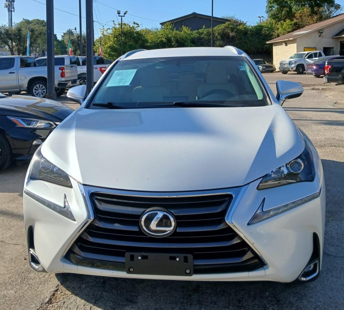 2015 white Lexus NX 200t FWD (JTJYARBZ0F2) with an 2.0L L4 DOHC 16V engine, 6-Speed Automatic transmission, located at 945 E. Jefferson Blvd, Dallas, TX, 75203, (214) 943-7777, 32.752514, -96.811630 - Photo#1