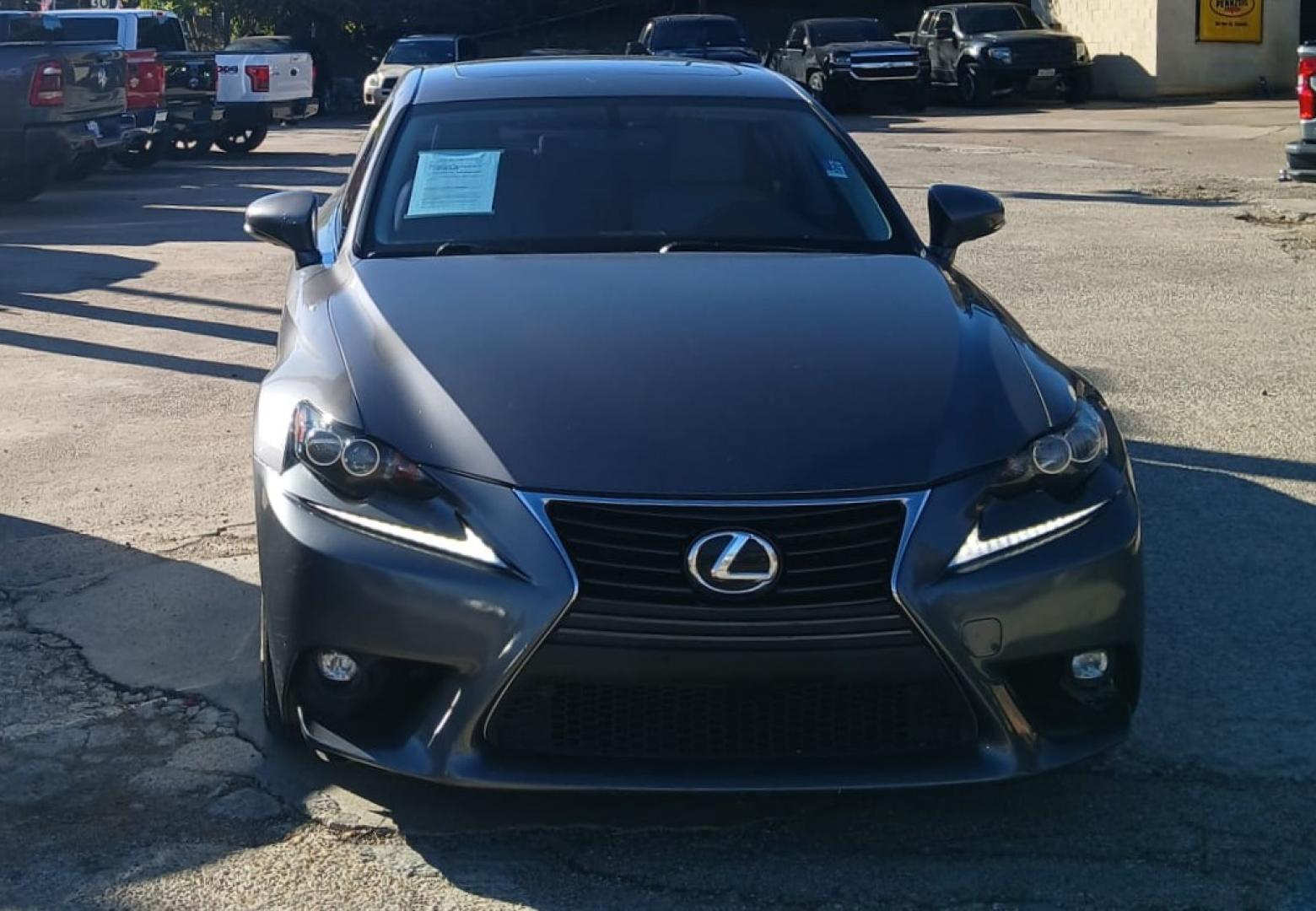 2015 Gray Lexus IS 250 RWD (JTHBF1D25F5) with an 2.5L V6 24V DOHC engine, 6-Speed Automatic transmission, located at 945 E. Jefferson Blvd, Dallas, TX, 75203, (214) 943-7777, 32.752514, -96.811630 - Photo#1