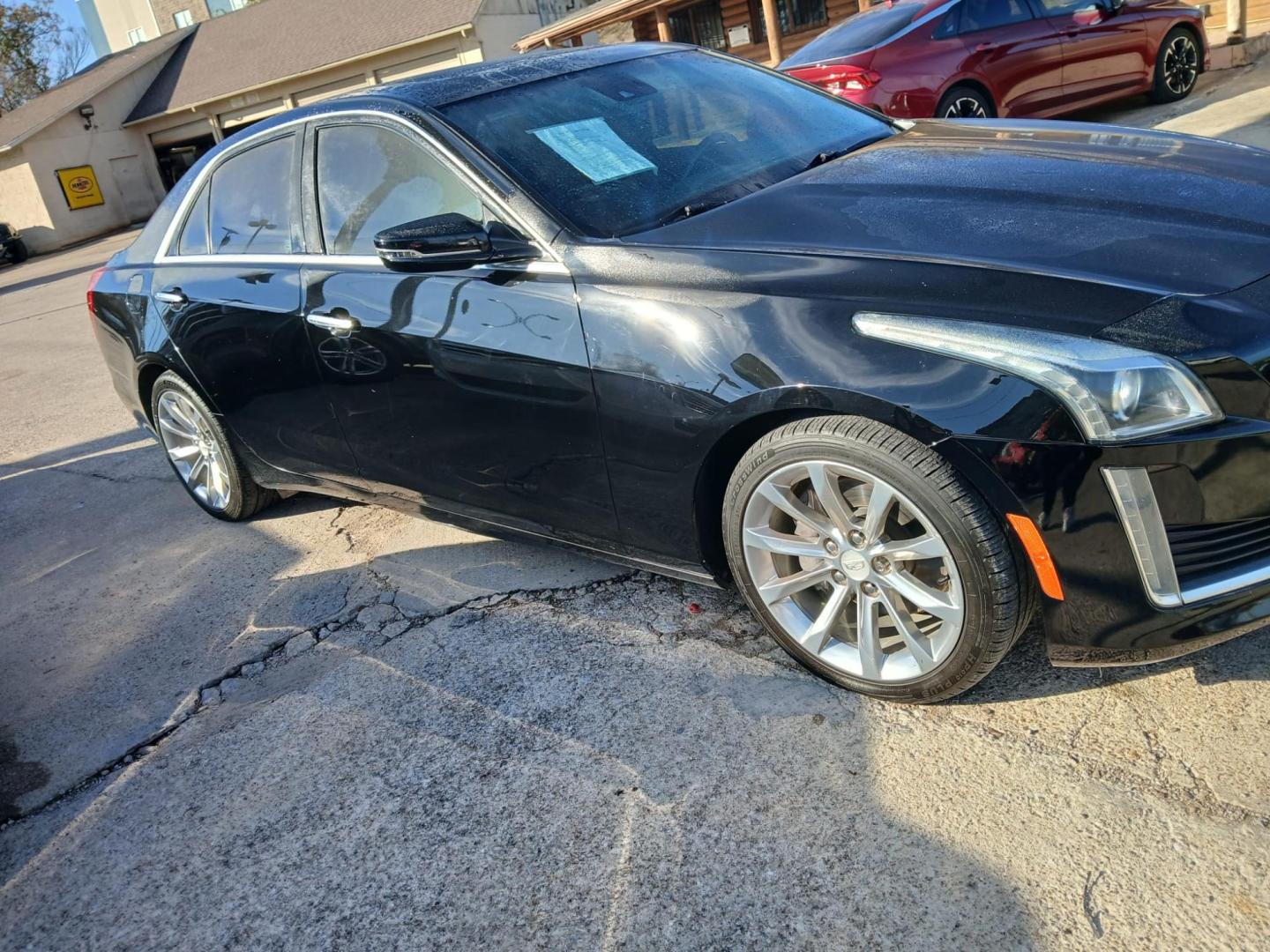 2018 Black /Black Cadillac CTS 2.0L Turbo Luxury RWD (1G6AR5SX4J0) with an 2.0L L4 DOHC 24V TURBO engine, 6A transmission, located at 945 E. Jefferson Blvd, Dallas, TX, 75203, (214) 943-7777, 32.752514, -96.811630 - Photo#2